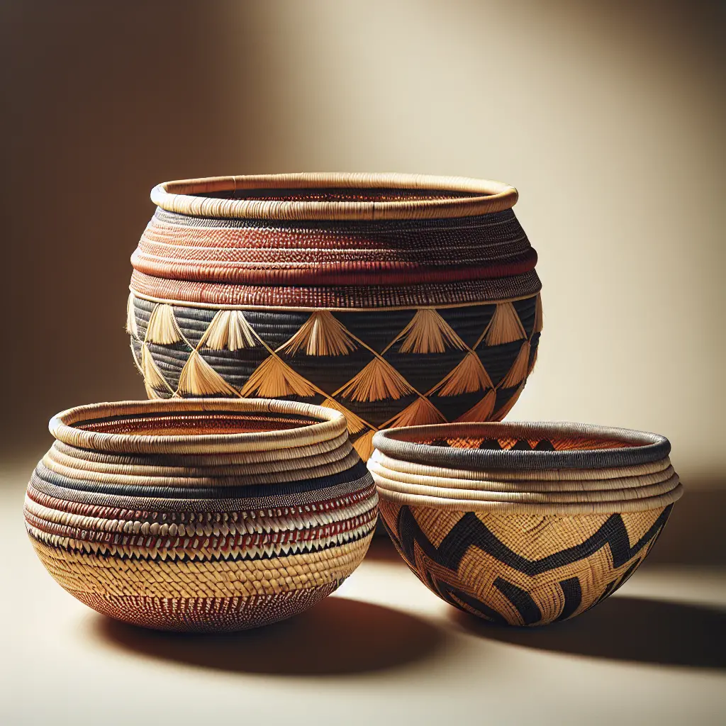 African Woven Sisal Baskets - Handmade