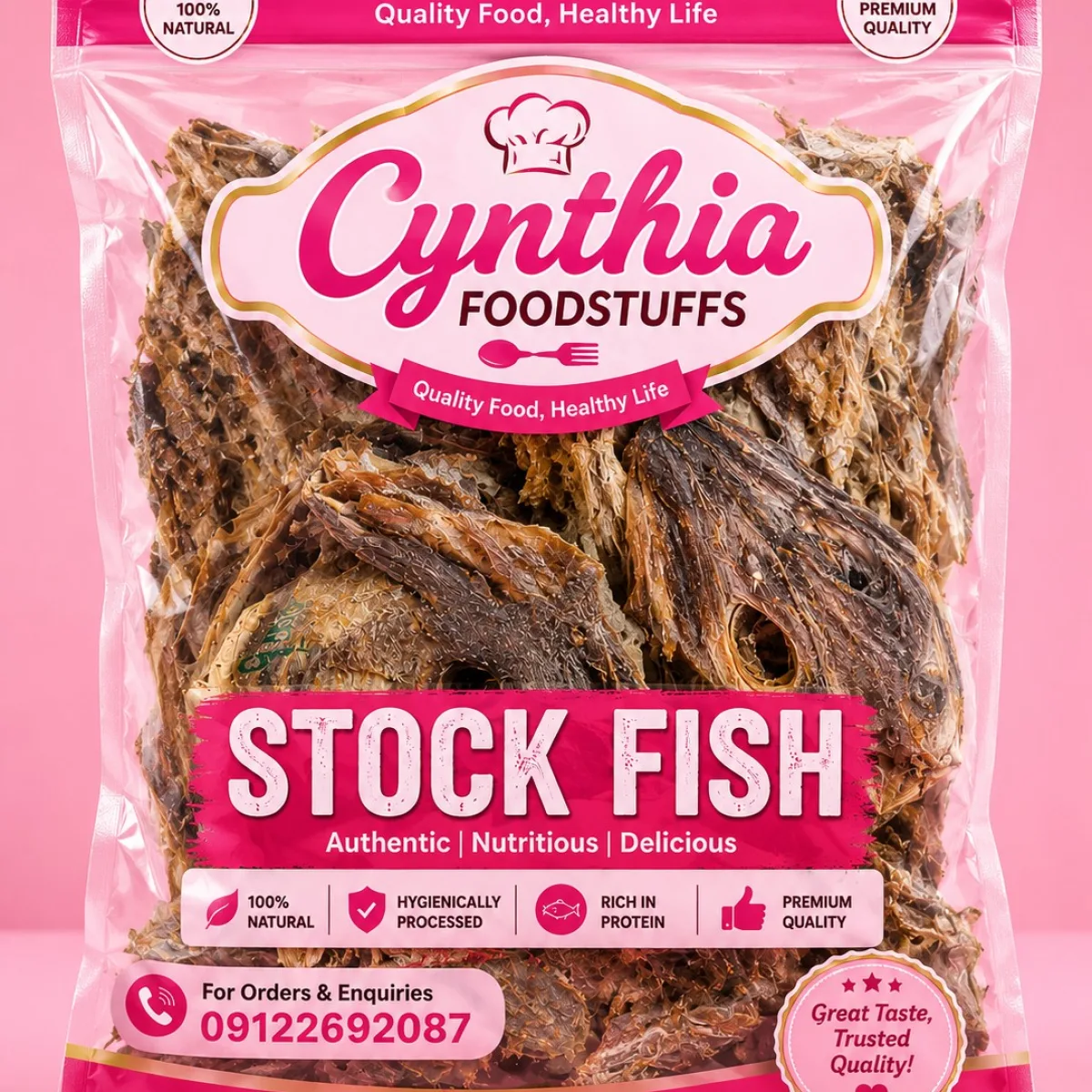 Head of stock fish